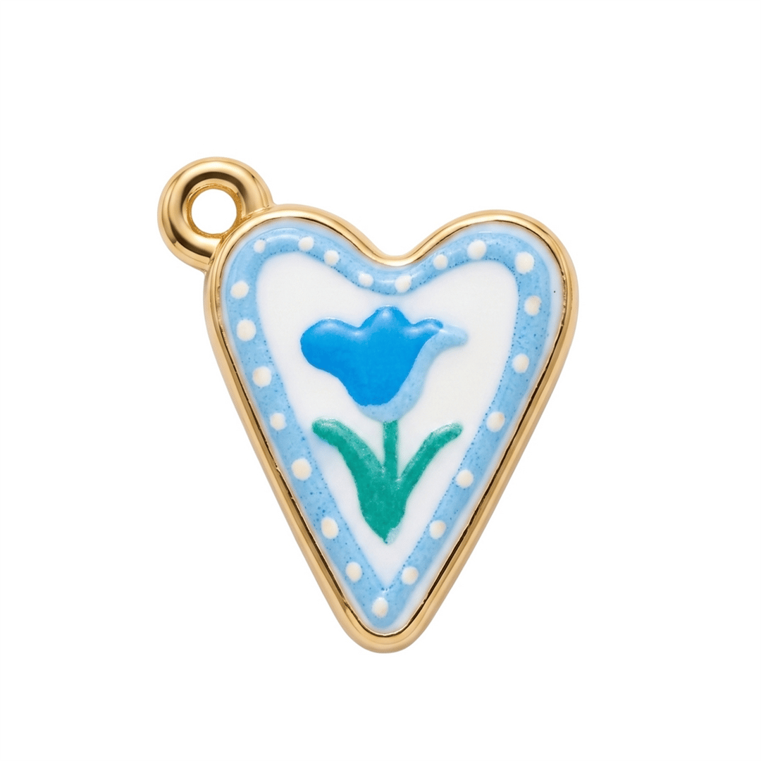 Blue Tulip Charm