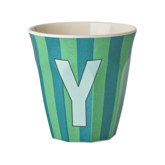 Melamine Striped Tumbler Green - Y