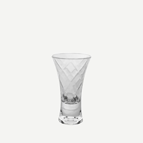 Baci Milano Barok Şeffaf Akrilik Likör Bardağı 10 Cm