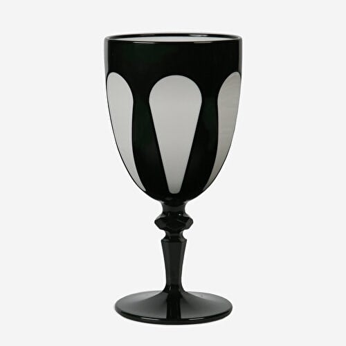 Baci Milano Bi-Color Siyah Akrilik Kadeh 17,8 Cm