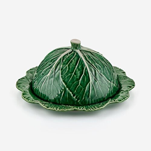Bordallo Pinheiro Cabbage Yeşil Seramik Servis Tabağı 35 Cm