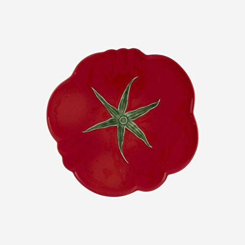 BORDALLO PINHEIRO Tomato Kırmızı Seramik Servis Tabağı 30 Cm
