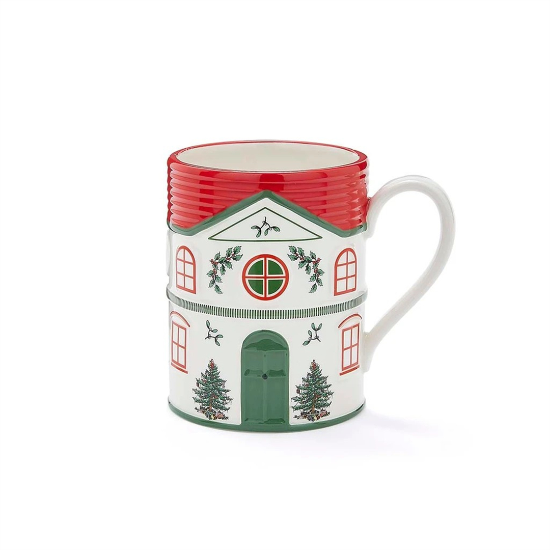 Christmas Tree Village Red Kupa
