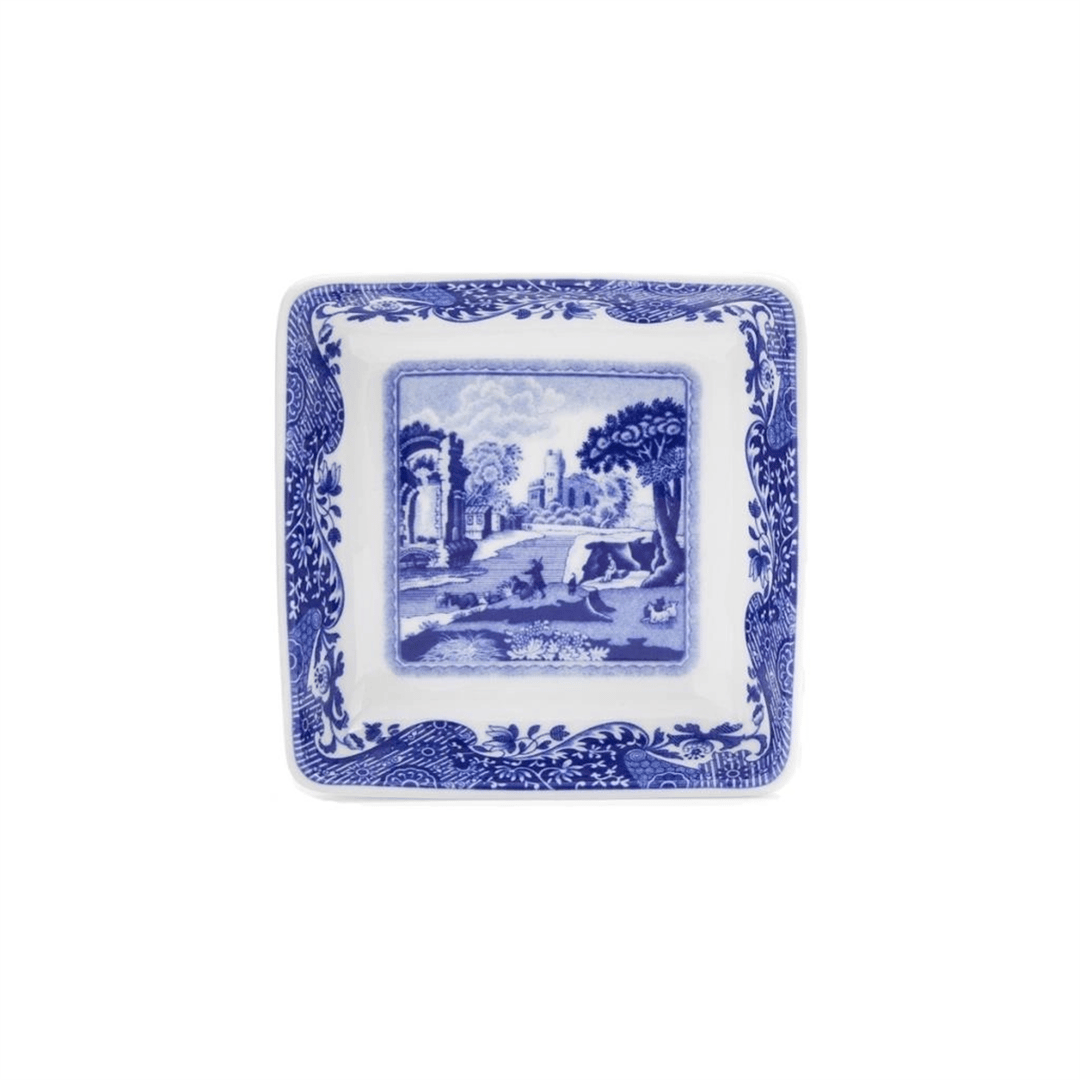 Blue Italian Küçük Kare Tabak