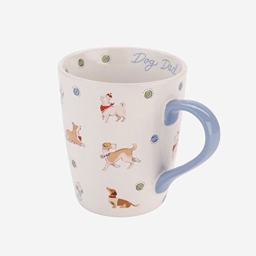 CATH KIDSTON Dog Dad Mavi Stoneware Kupa 375 Ml