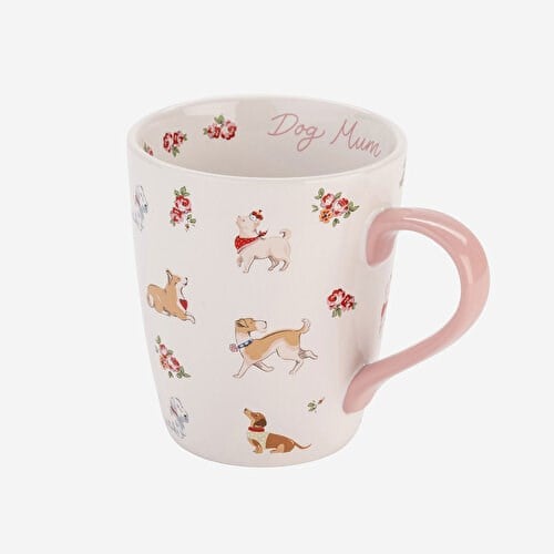 CATH KIDSTON Dog Mum Pembe Stoneware Kupa 375 Ml
