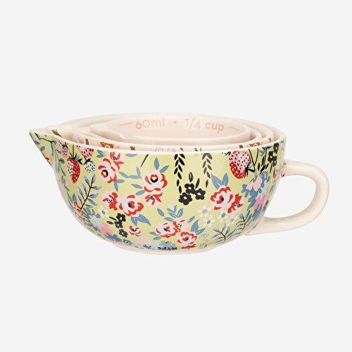 CATH KIDSTON Painted Table Beyaz Stoneware Ölçü Kabı Seti 250 Ml
