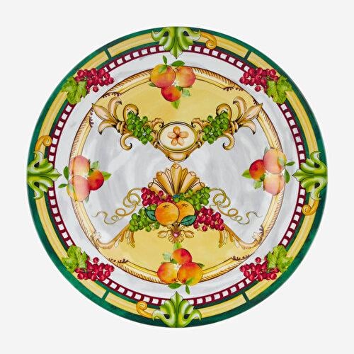 Chiara Alessi Carpe Diem Sarı Melamin Yemek Tabağı 28 Cm