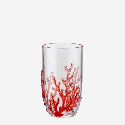 Chiara Alessi Coral Kırmızı Akrilik Su Bardağı 600 Ml
