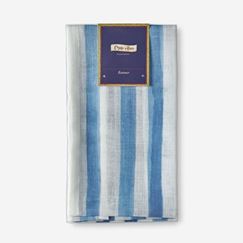 Chiara Alessi Cote D Azur Mavi Polyester Runner 50X150 Cm