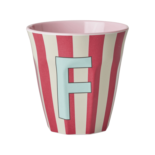 Melamine Striped Tumbler Pink - F
