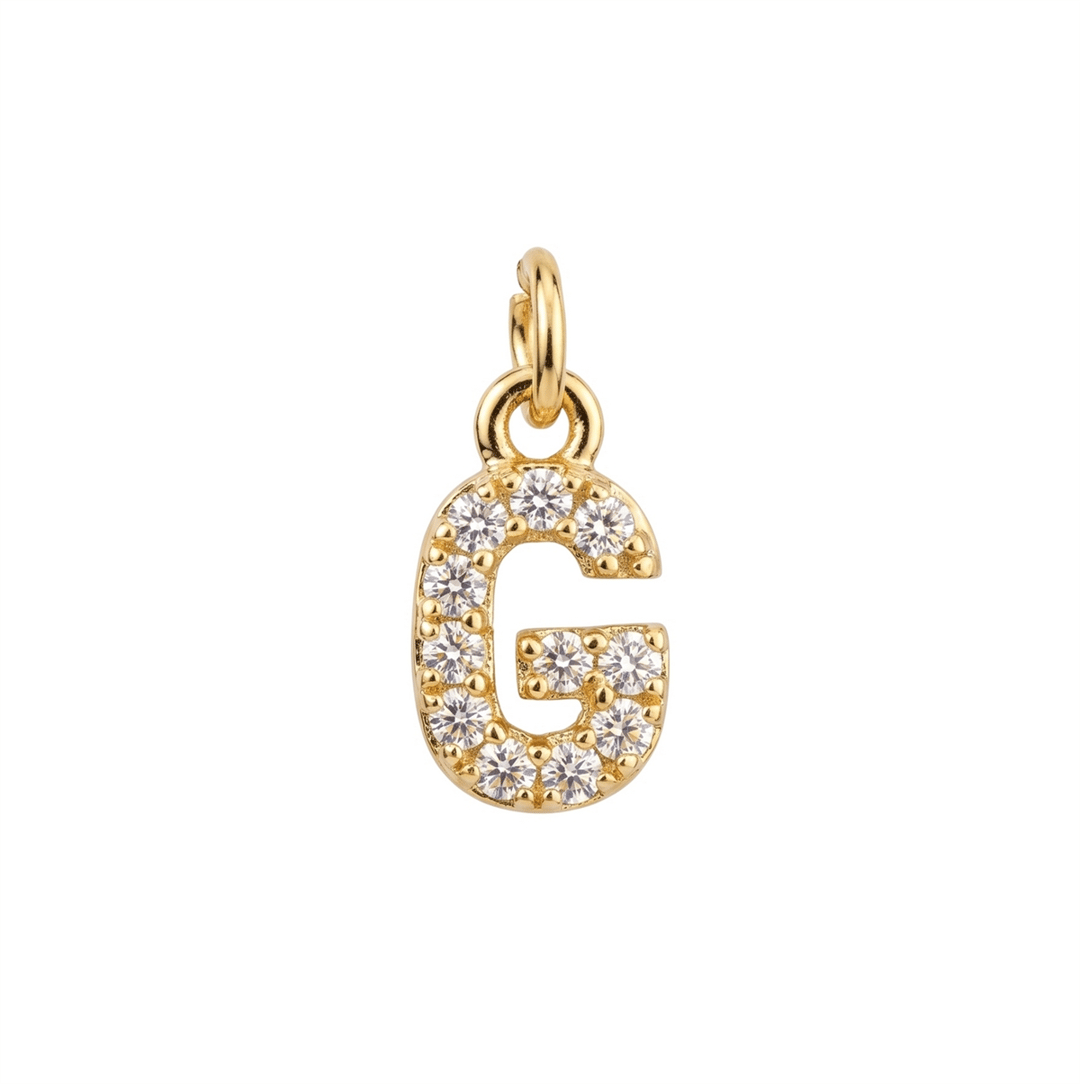Letter G Charm - Gold