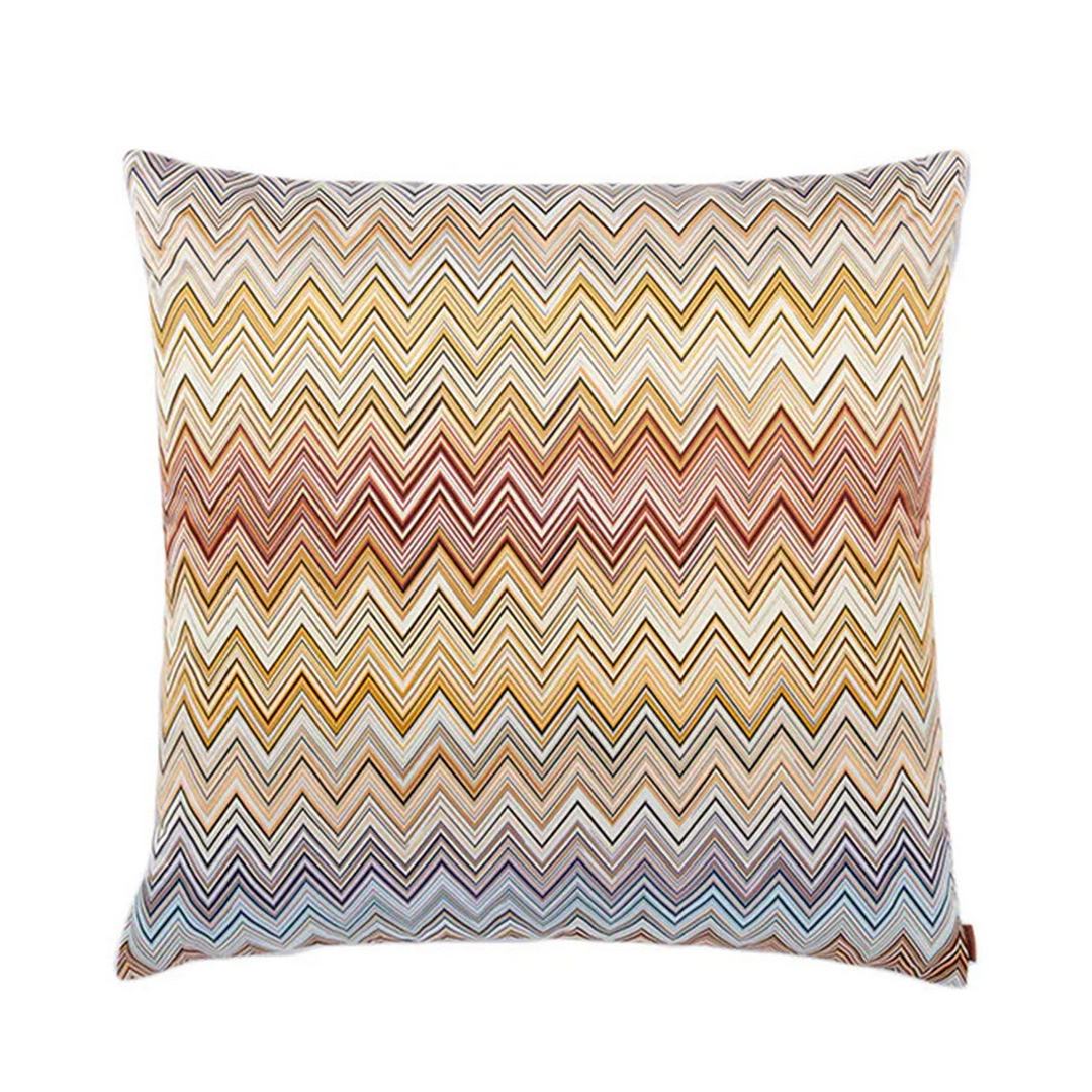 Jarris 148 Bej Çok Renkli Zigzag Desenli Dekoratif Yastık 60 x 60