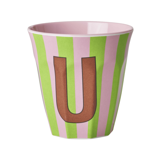 Melamine Striped Tumbler Green - U
