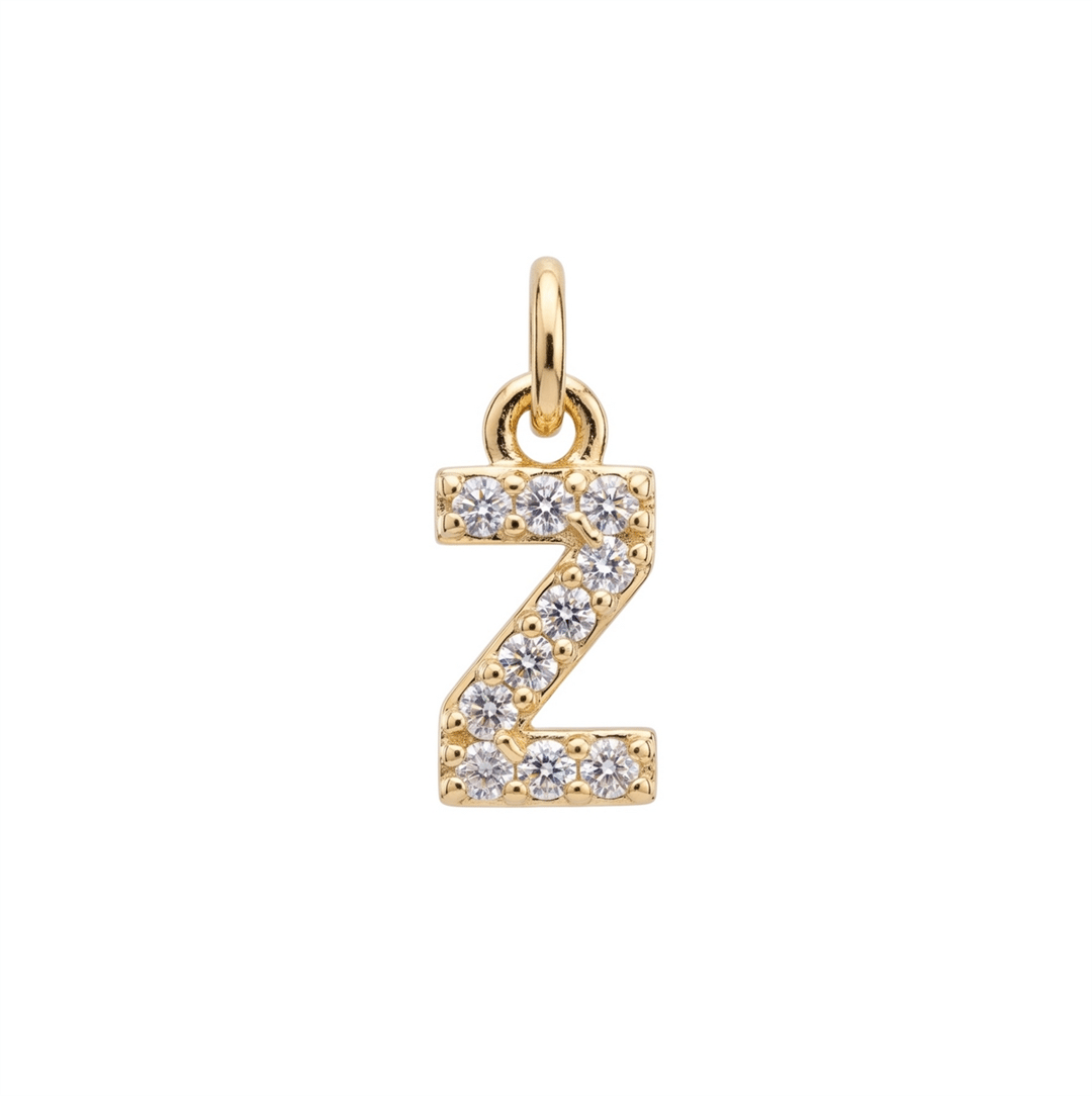 Letter Z Charm - Gold