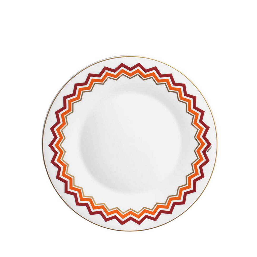 Iconic Turuncu Bordo Porselen Yemek Tabağı 27,5 cm
