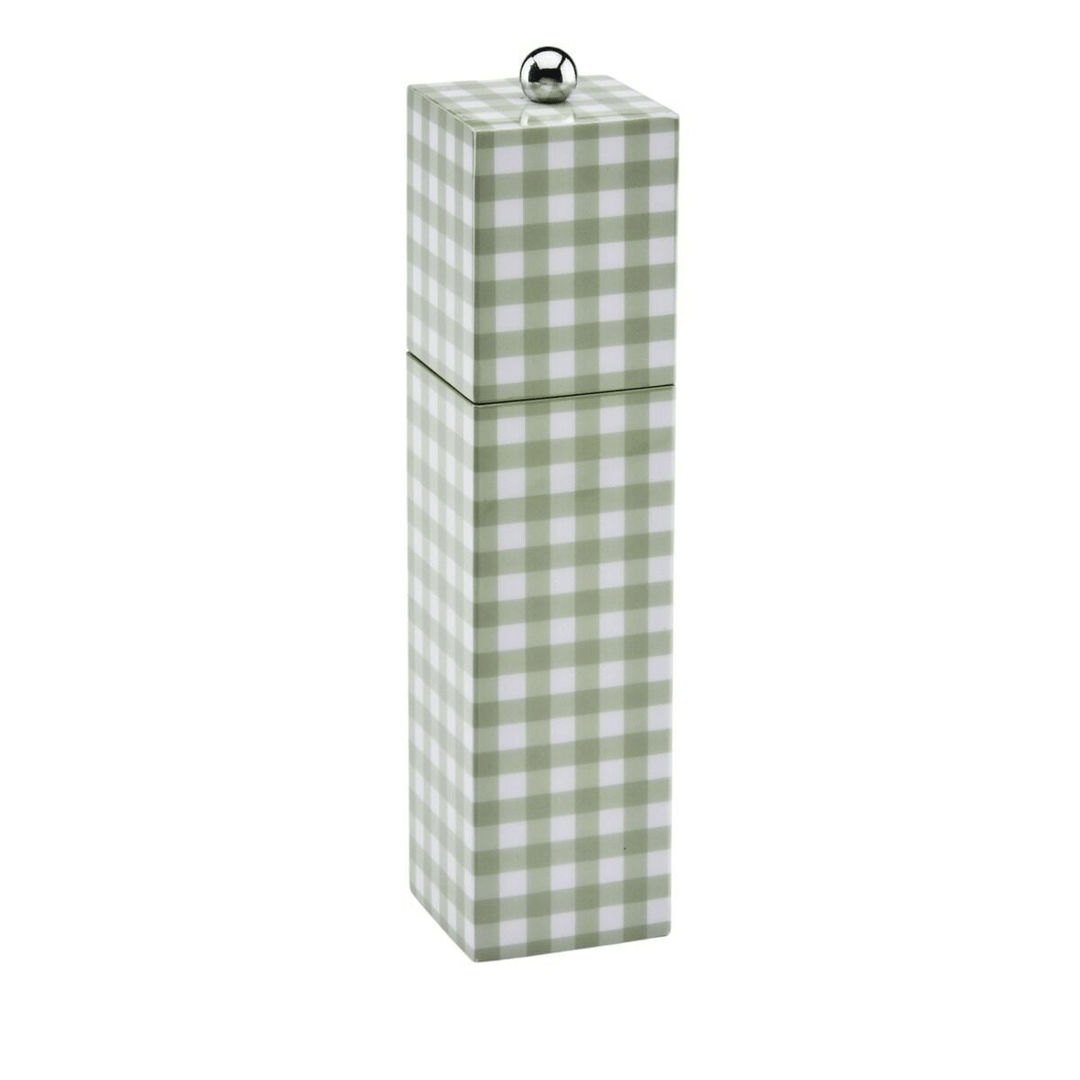 Gingham Sage Tuz ve Karabiber Değirmeni