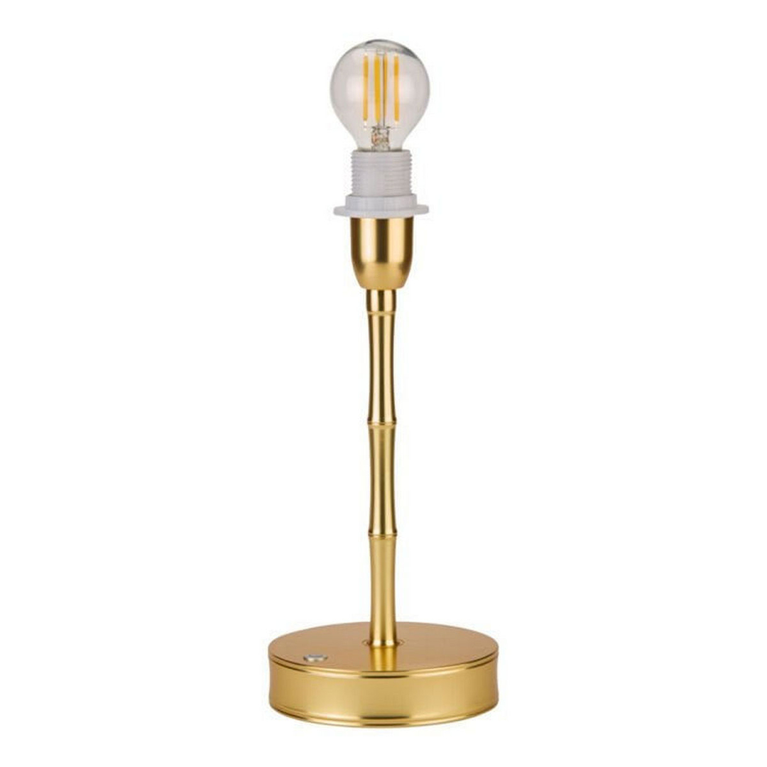 Bamboo LED Lamp Base in a refined gold finish