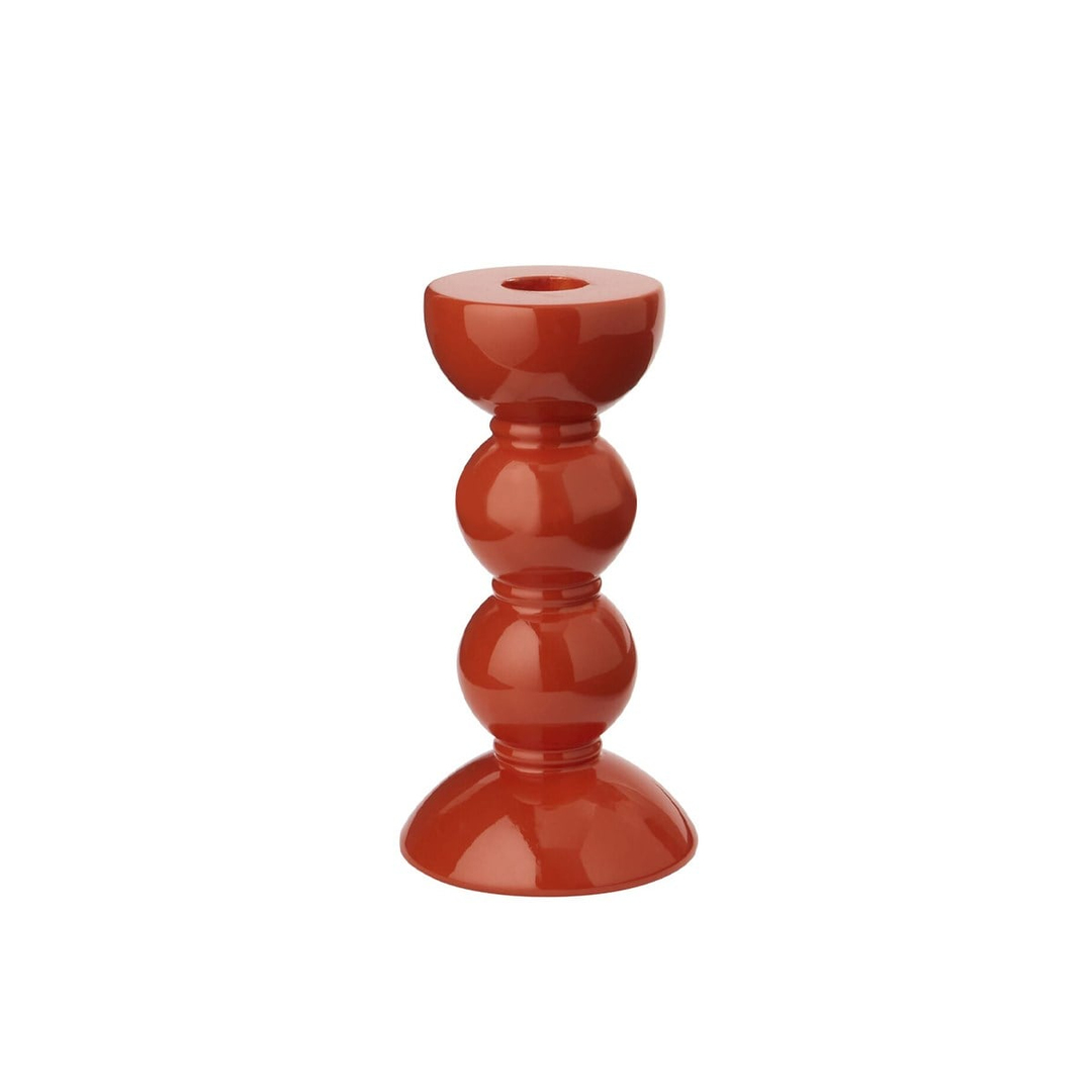 Bobbin Turuncu Dekoratif Şamdan 14 Cm