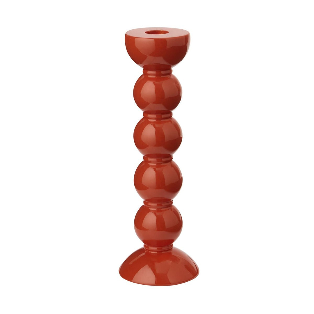 Bobbin Turuncu Dekoratif Şamdan 24 Cm