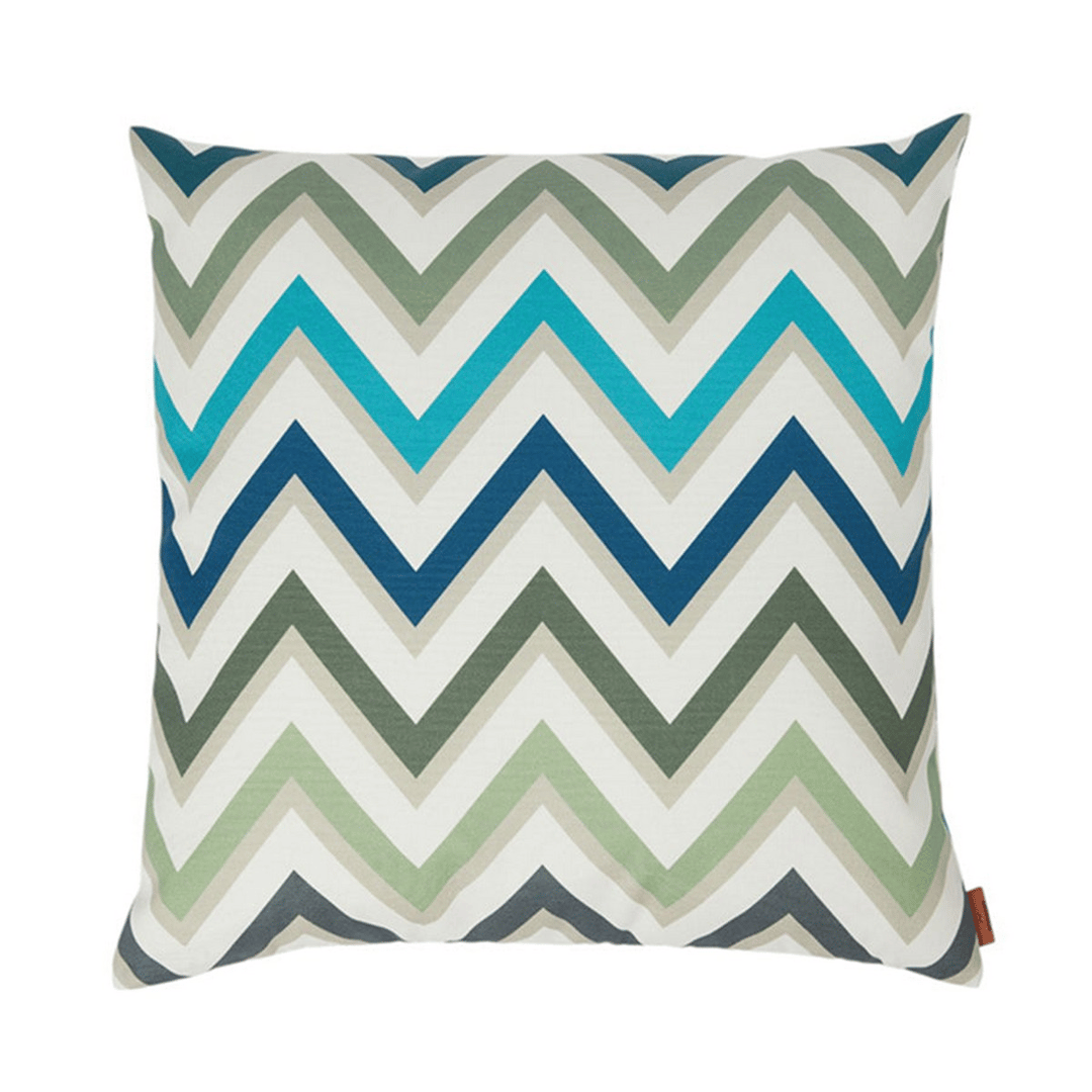 Watamu 161 - Açık Yeşil Çok Renkli Dış Mekan Yastık 60 x 60 cm