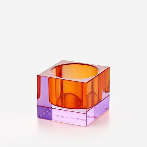 Gift Company Kırmızı Kristal Cam Mumluk 5X3,7X5 Cm