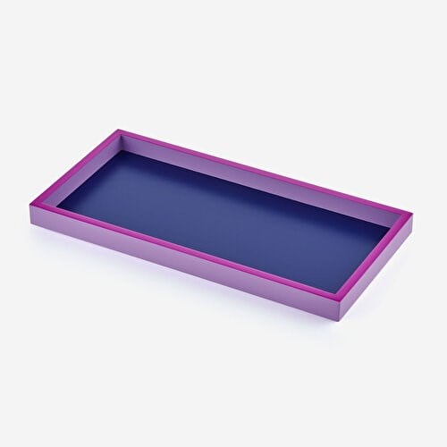 Gift Company Neon Mavi MDF Dikdörtgen Tepsi 30X2x15 Cm