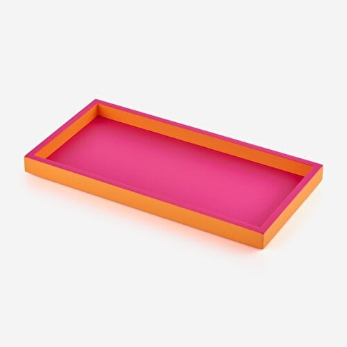 Gift Company Neon Pembe MDF Dikdörtgen Tepsi 30X2x15 Cm