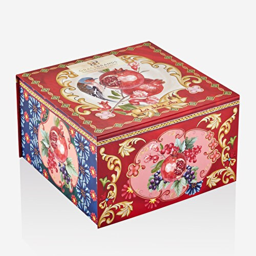 Grace Pomegranate Kırmızı Karton Kutu 30 Cm