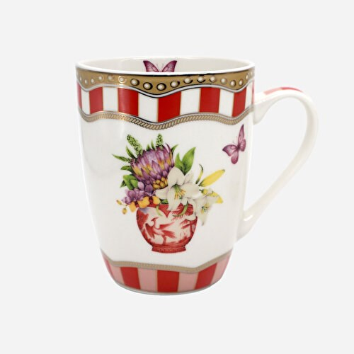 Lisa Minotti Puglia Kırmızı Porselen Kupa 350 Ml