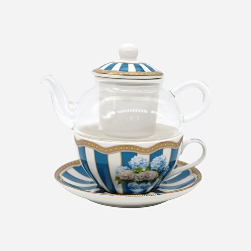 Lisa Minotti Puglia Mavi Porselen Çay Fincan Seti 250 Ml