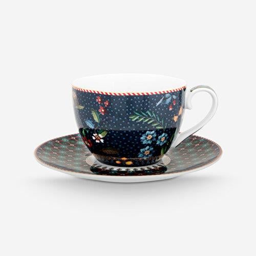 Pip Studio Berry Blues Mavi Porselen Çay Fincanı 280 Ml