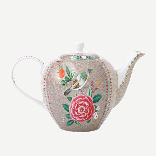 Pip Studio Blushing Birds Haki Porselen Demlik 1600 Ml