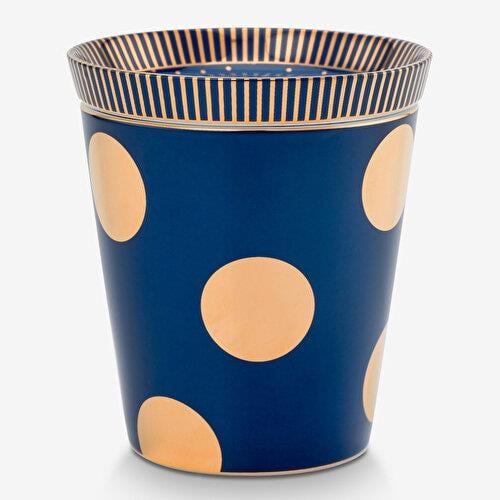 Pip Studio Dot Delight Lacivert Porselen Latte Bardağı Seti 290 Ml