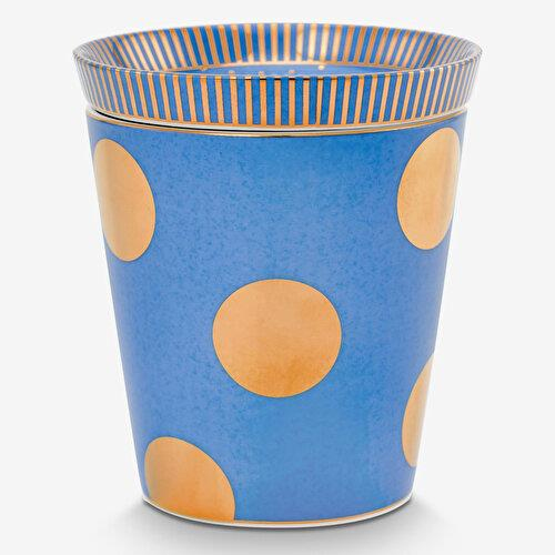 Pip Studio Dot Delight Mavi Porselen Latte Bardağı Seti 290 Ml
