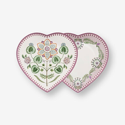 Pip Studio Lily & Lotus Mor Porselen Servis Tabağı 21,5 Cm