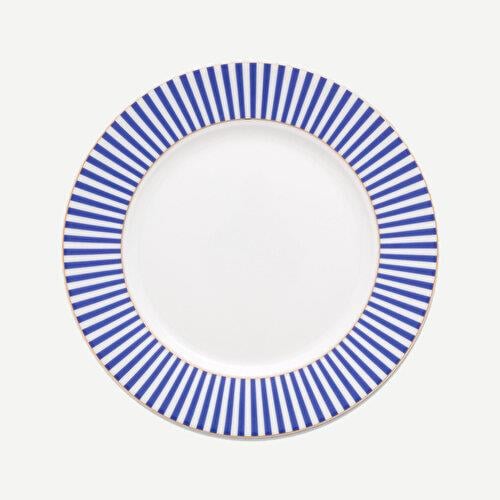 Pip Studio Royal Stripes Mavi Porselen Kahvaltı Tabağı 21 Cm