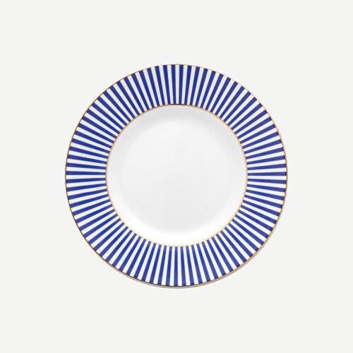 Pip Studio Royal Stripes Mavi Porselen Pasta Tabağı 17 Cm