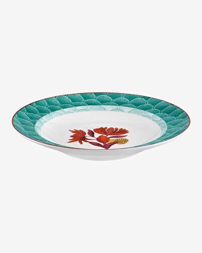 Vista Alegre Lotus Yeşil Porselen Çukur Tabak 23 Cm