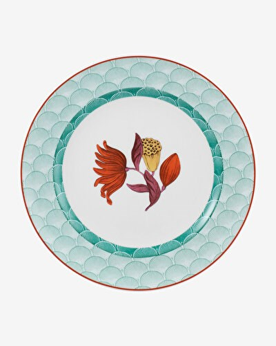 Vista Alegre Lotus Yeşil Porselen Kahvaltı Tabağı 22 Cm