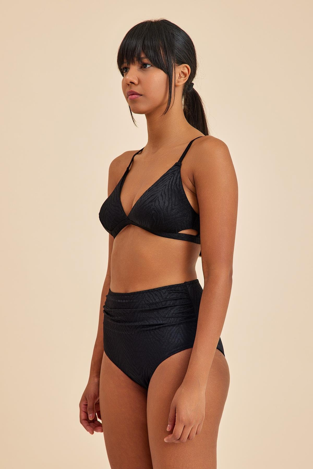 Bali Siyah Yüksek Belli Toparlayıcı Bikini Alt