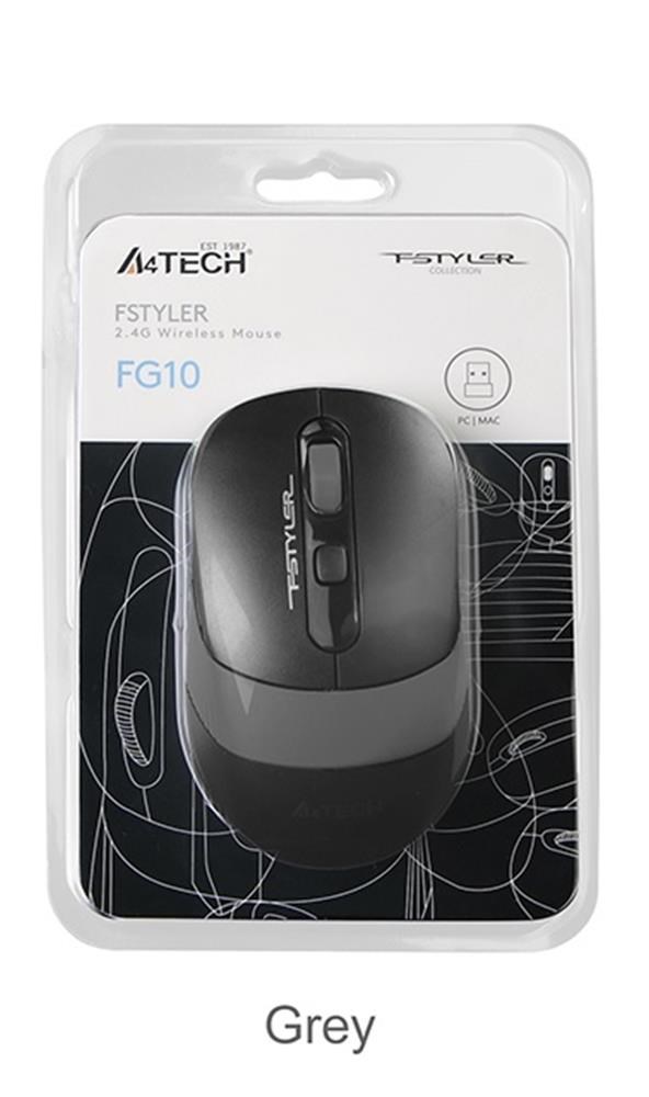 A4TECHA4 Tech Fg10 Gri Nano Kablosuz Optik 2000 Dpı Mouse4711421942393