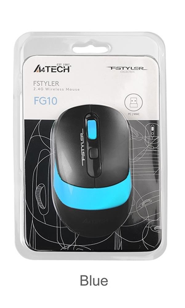A4TECHA4 Tech Fg10 Mavi Nano Kablosuz Optik 2000 Dpı Mouse4711421942324