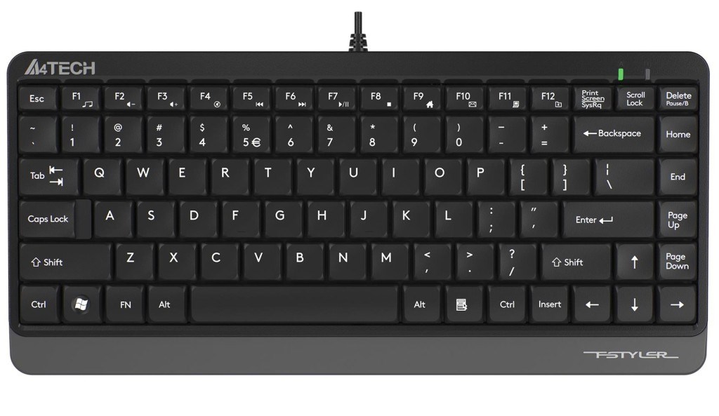 A4TECHA4 Tech FK11 Q Usb Kablolu Mm Mini Gri Siyah Klavye4711421953313
