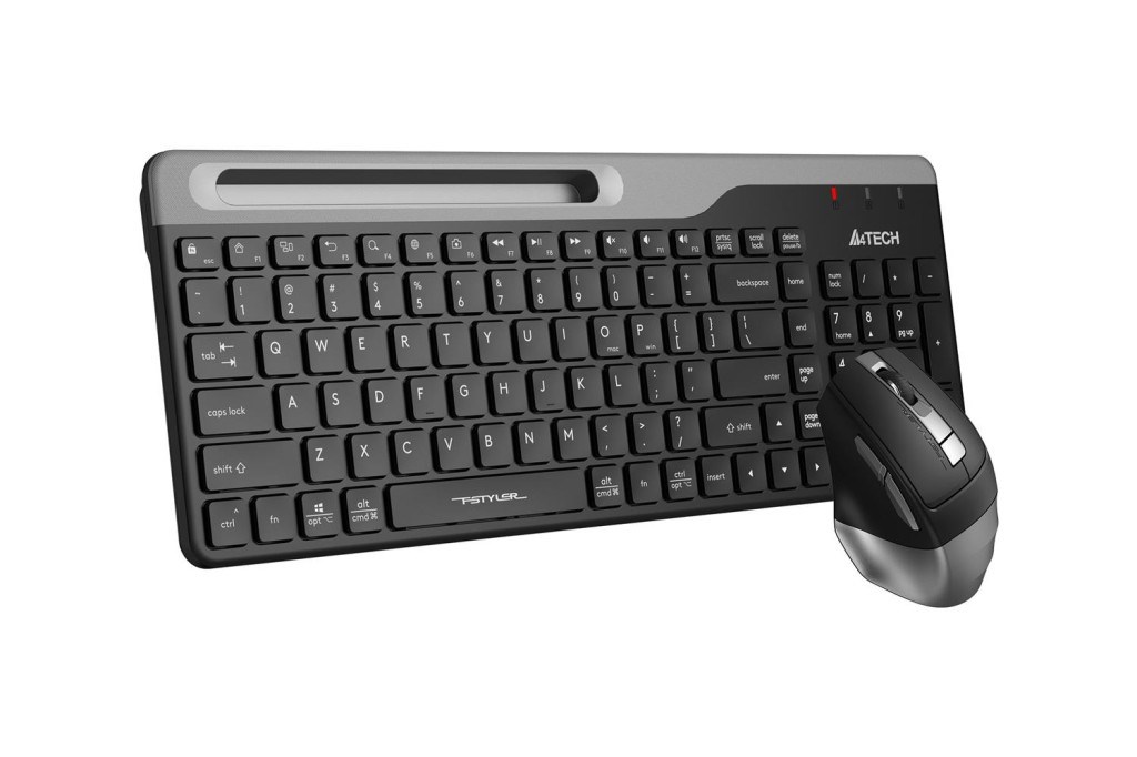 A4TECHA4 Tech Fstyler FB2535C Gri Bluetooth+2.4G Nano Fn Multimedya Klavye Şarjlı Mouse Set4711421971300