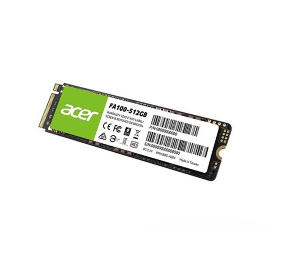 ACERAcer 512GB FA100 3200-2200MB-s PCIe Gen3 x 4 M.2 SSD Disk6955914613805