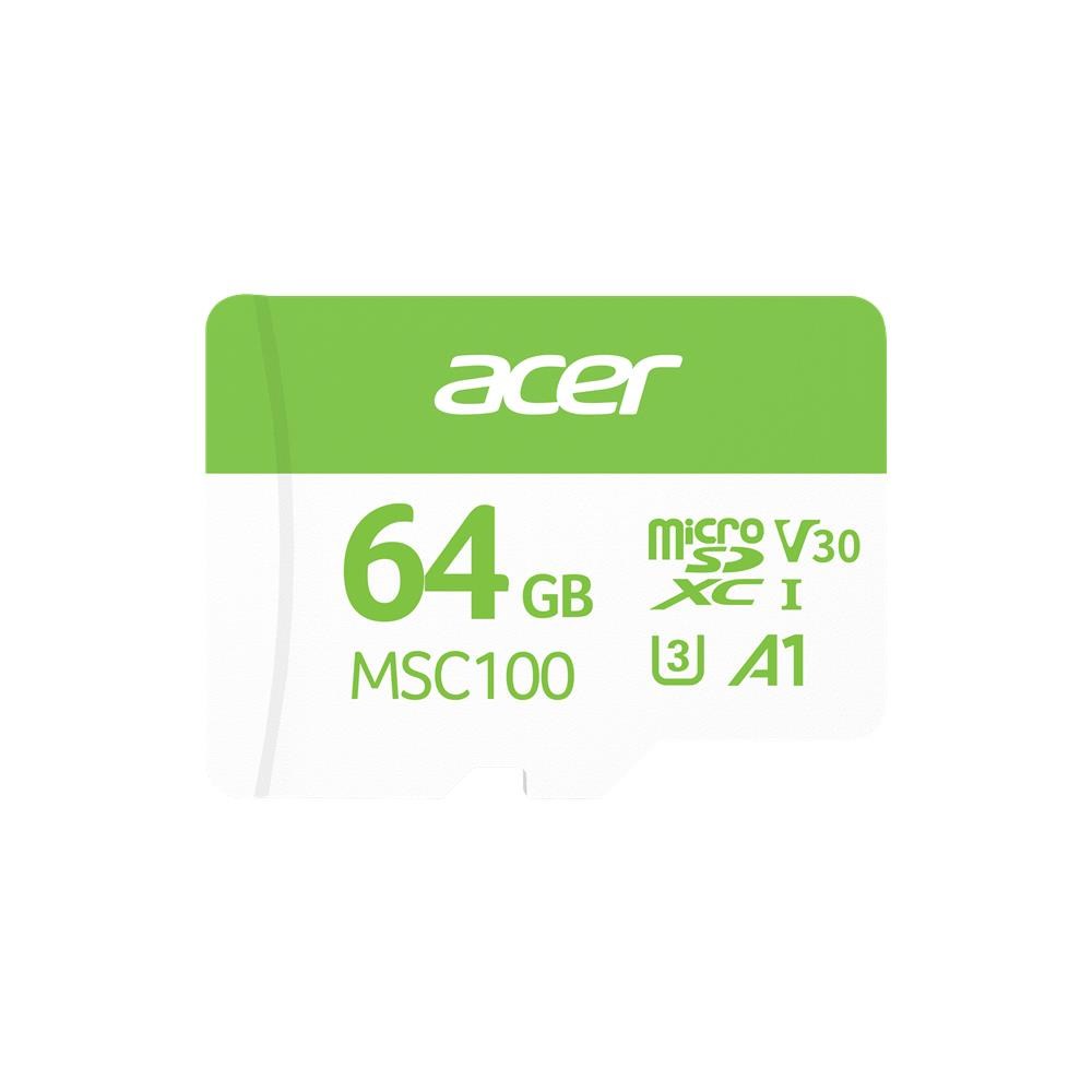 ACERAcer MSC100 64GB microSD U3 V30 A1 Aksiyon Kamera & Güvenlik Kamerası Uyumlu840300001600