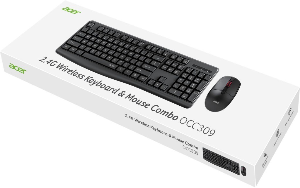 ACERACER OCC309 BK 2.4 Ghz Kablosuz Klavye+ Mouse set (10mt) ( Num-Lock Tuşu )4711474666161