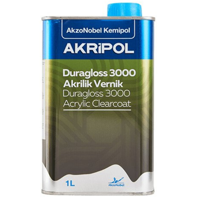 AkzoNobel AkzoNobel Akripol 2k Akrilik Duragloss Clear 3000 Vernik (1/1) 1 LitreAkrilik Duragloss Clear 3000