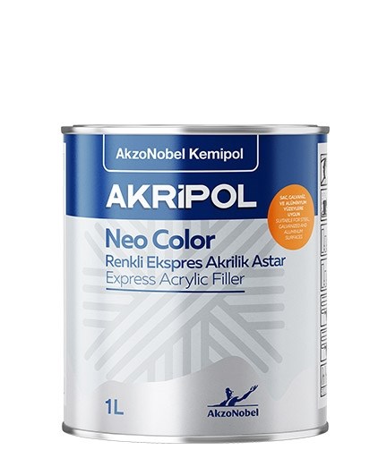 AkzoNobel AkzoNobel Akripol 2k Neo Color Renkli Astar Beyaz 1 Litre Neo Color Beyaz